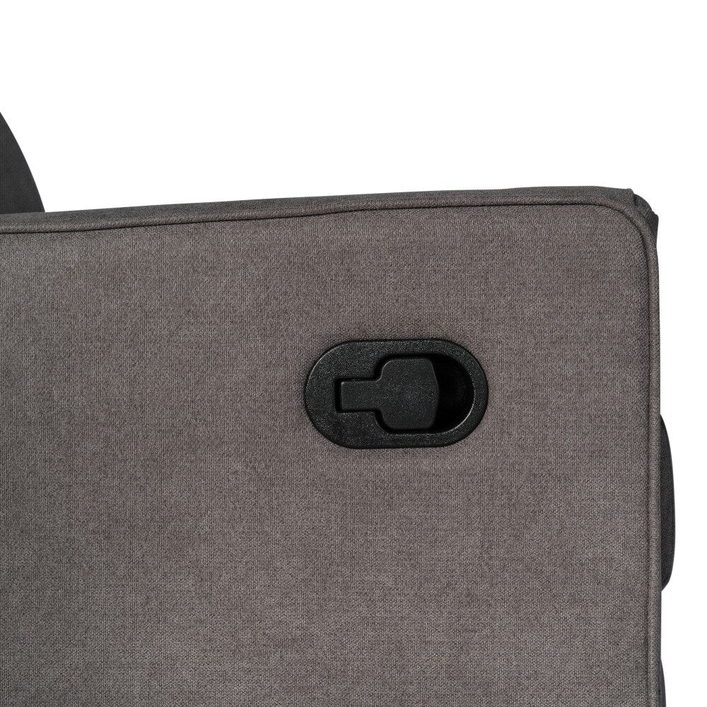 Fauteuil pivotant à bascule classique rembourré et inclinable manuellement