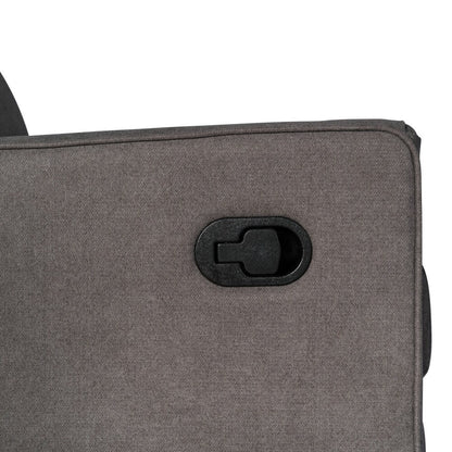 Fauteuil pivotant à bascule classique rembourré et inclinable manuellement