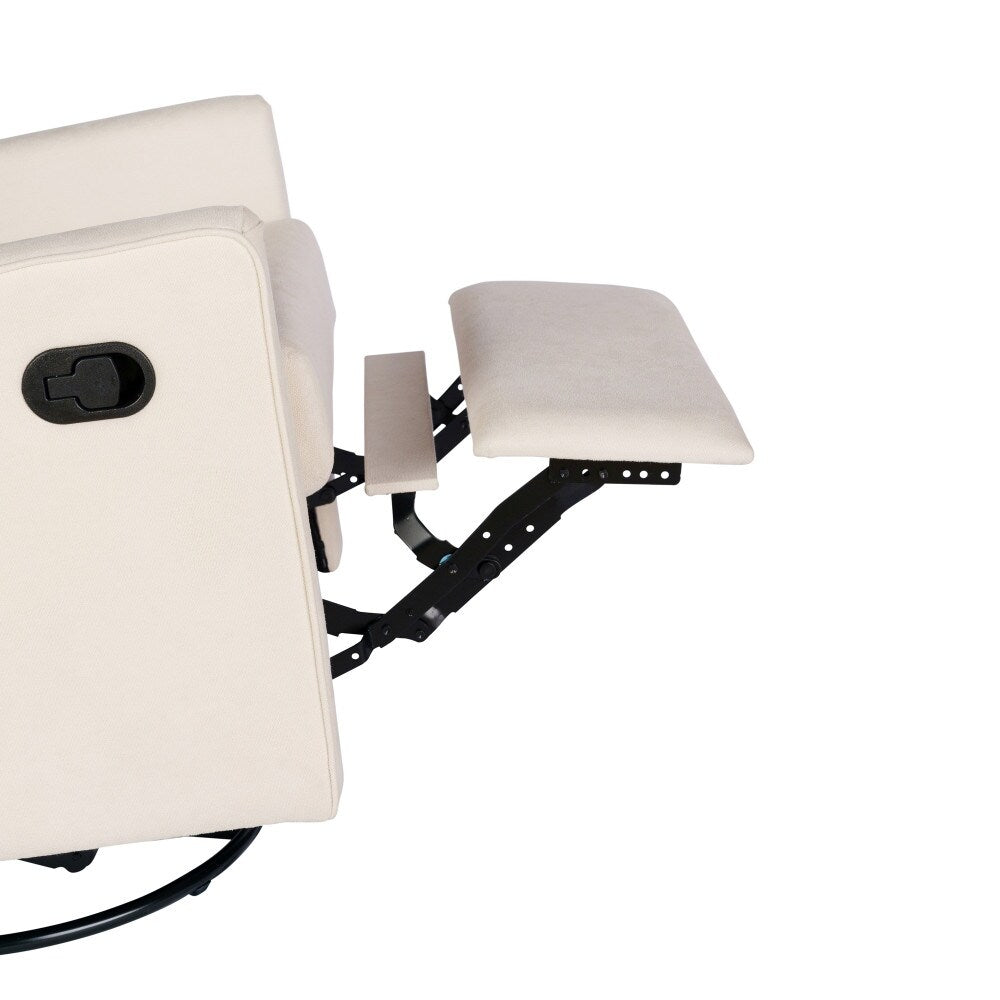 Fauteuil pivotant à bascule classique rembourré et inclinable manuellement