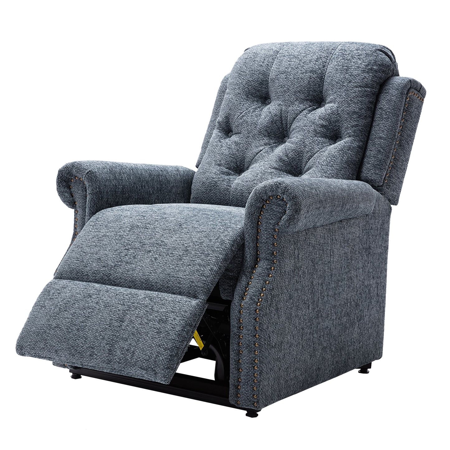Fauteuil inclinable électrique Clihome en tissu chenille tricoté avec massage