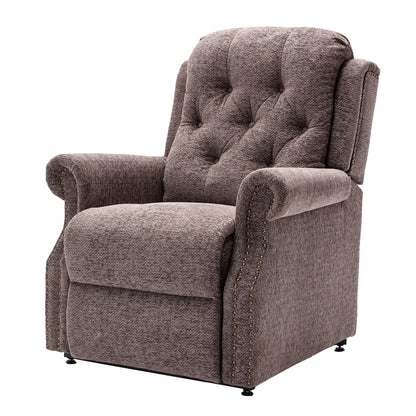 Fauteuil inclinable électrique Clihome en tissu chenille tricoté avec massage