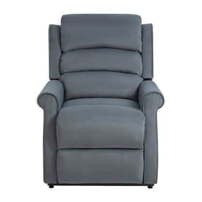 Fauteuil inclinable électrique Clihome en tissu chenille avec fonction massage