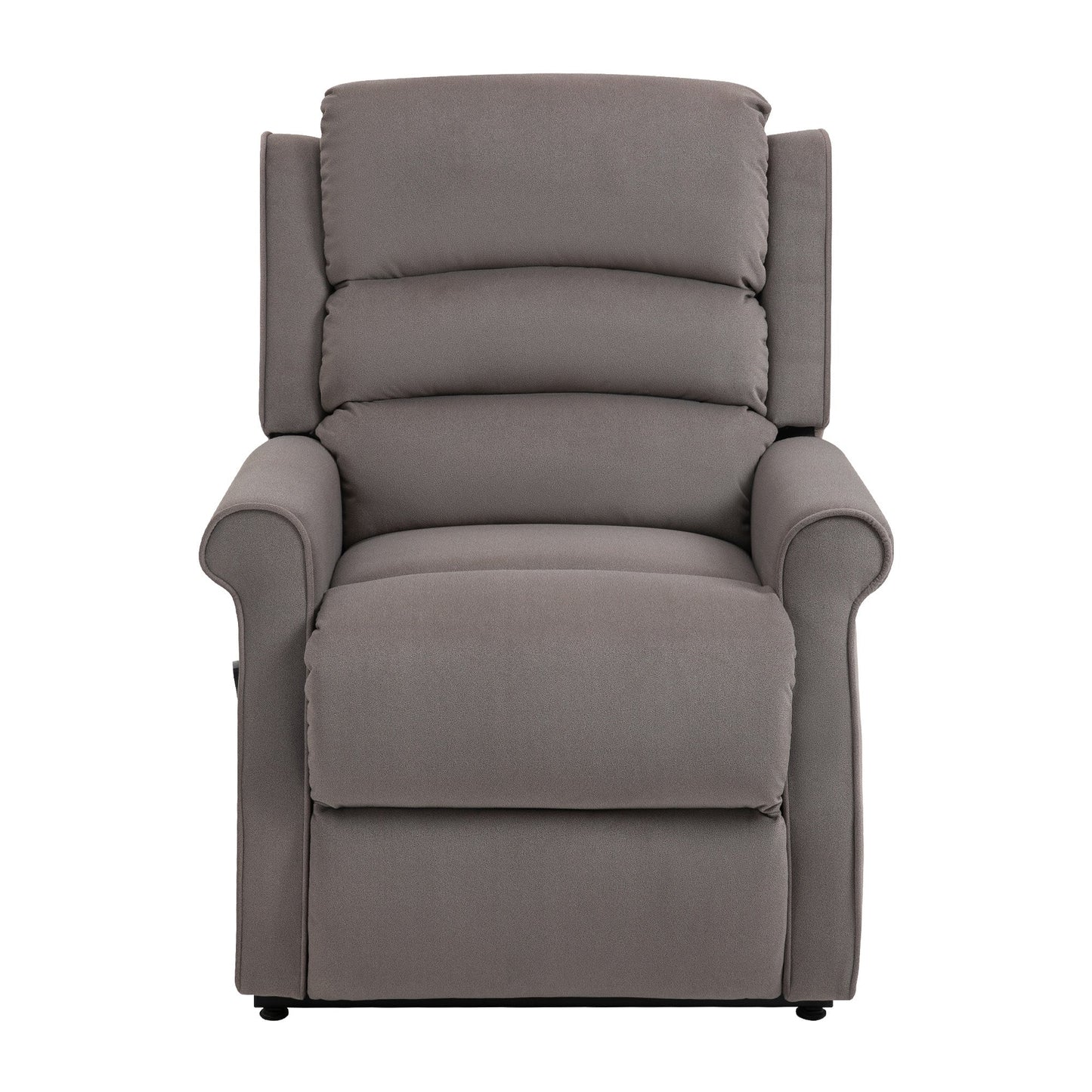 Fauteuil inclinable électrique Clihome en tissu chenille avec fonction massage