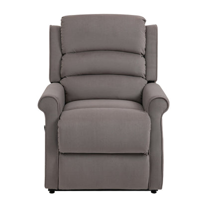Fauteuil inclinable électrique Clihome en tissu chenille avec fonction massage