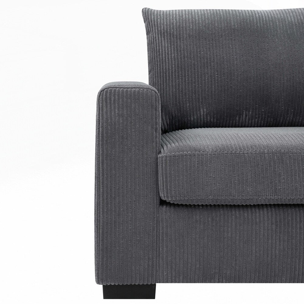 Canapé 2 places en velours côtelé Coastal Haven