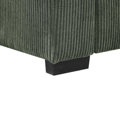 Canapé en velours côtelé Coastal Haven, tissu en velours côtelé doux pour les salons, les espaces invités ou les maisons de vacances