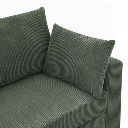 Canapé 2 places en velours côtelé Coastal Haven