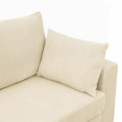 Canapé 2 places en velours côtelé Coastal Haven