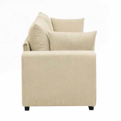 Canapé 2 places en velours côtelé Coastal Haven