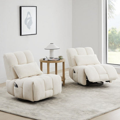 Fauteuil inclinable électrique Cole pivotant avec support lombaire