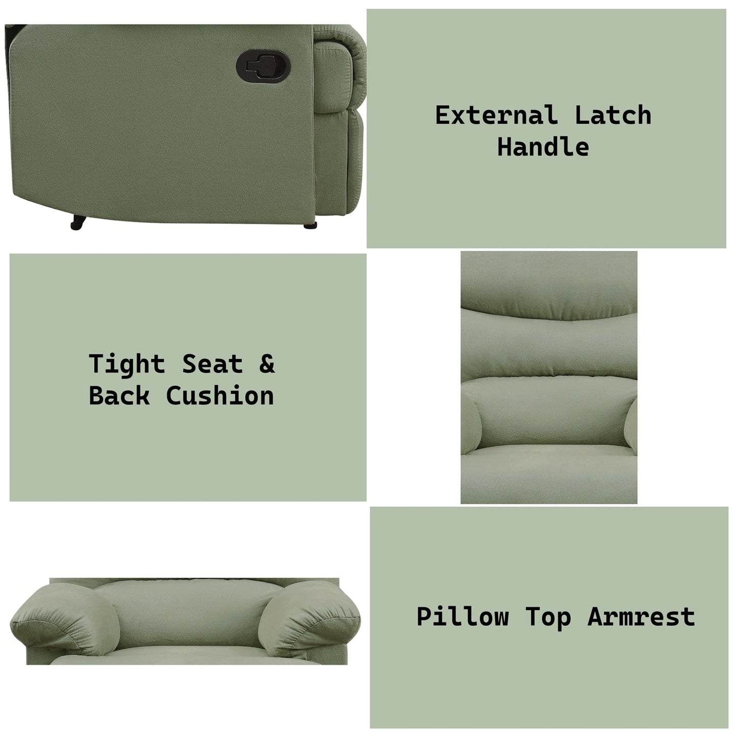 Fauteuil inclinable confortable en microfibre pour des moments de détente