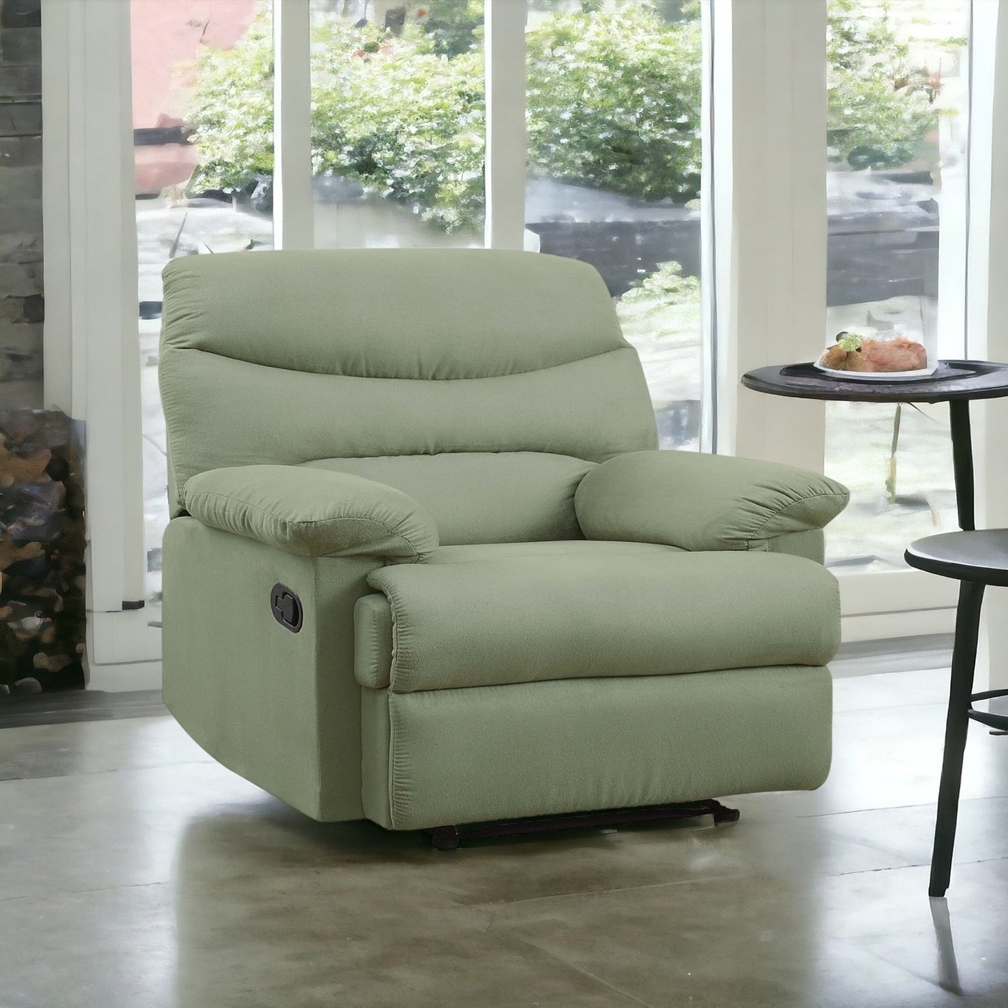 Fauteuil inclinable confortable en microfibre pour des moments de détente