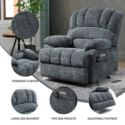 Fauteuil inclinable électrique confortable avec massage avancé