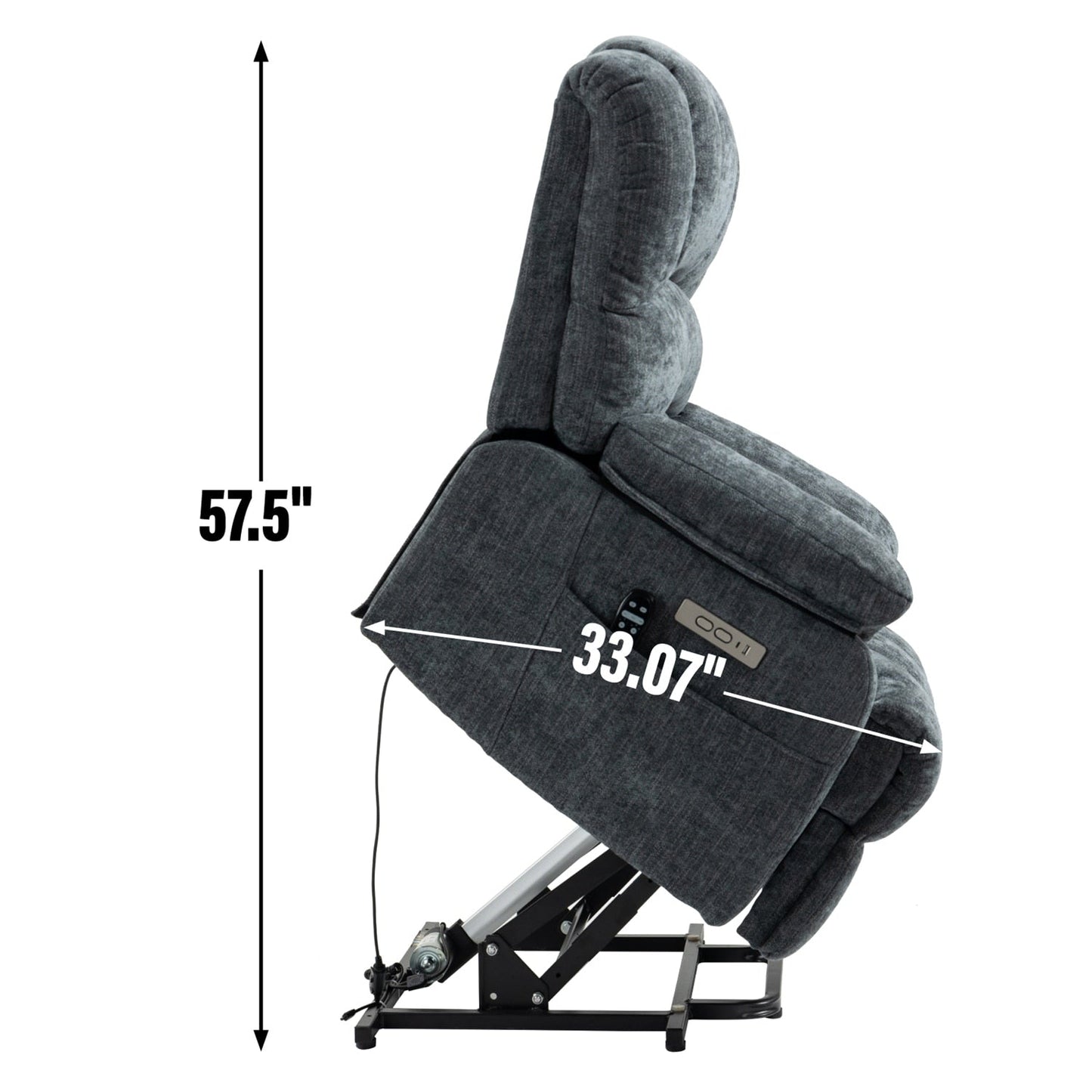 Fauteuil inclinable électrique confortable avec massage avancé