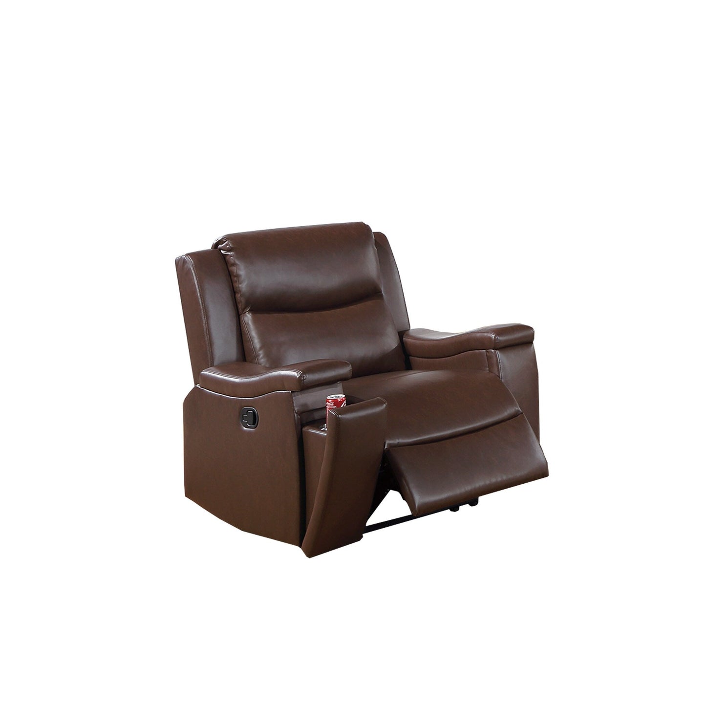 Fauteuil inclinable simple confortable avec porte-gobelet et fonction d'inclinaison manuelle