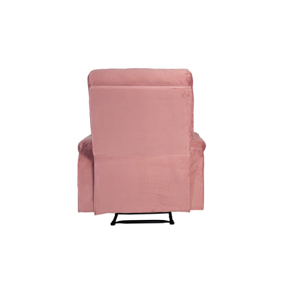 Fauteuil inclinable simple confortable avec poignée manuelle et revêtement en velours pour une détente ultime