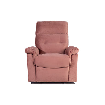 Fauteuil inclinable simple confortable avec poignée manuelle et revêtement en velours pour une détente ultime