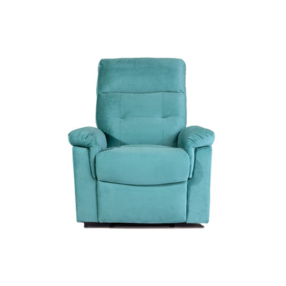 Fauteuil inclinable simple confortable avec poignée manuelle et revêtement en velours pour une détente ultime