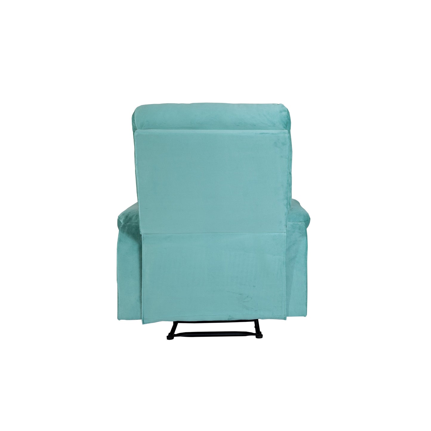 Fauteuil inclinable simple confortable avec poignée manuelle et revêtement en velours pour une détente ultime