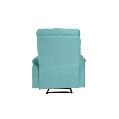 Fauteuil inclinable simple confortable avec poignée manuelle et revêtement en velours pour une détente ultime
