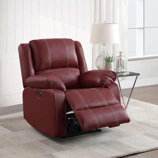Fauteuil inclinable à bascule confortable en cuir synthétique