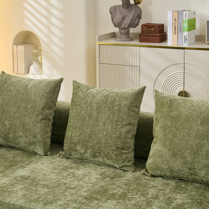 Canapé-lit convertible confortable avec matelas pliant, canapé-lit de sol, canapé de sol en chenille avec accoudoir, canapé de salon