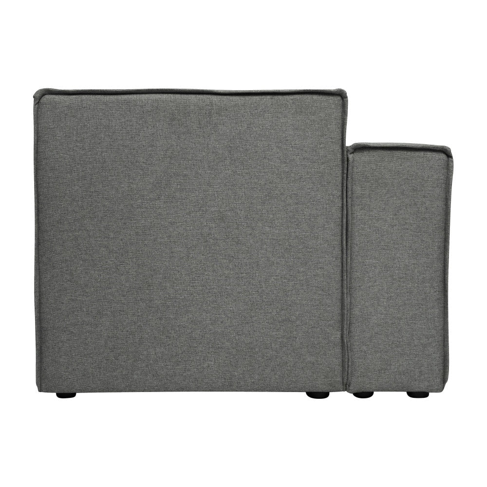 Canapé sectionnel modulaire contemporain, chaise côté gauche avec accoudoir