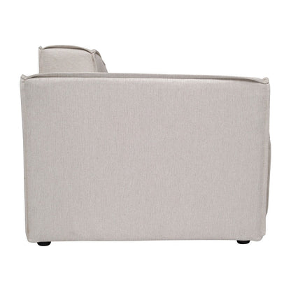 Canapé sectionnel modulaire contemporain, chaise côté gauche avec accoudoir