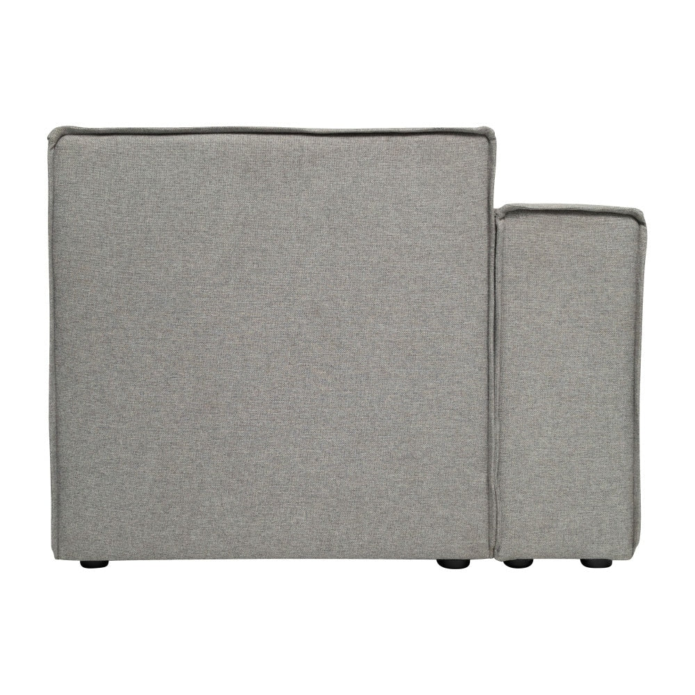 Canapé sectionnel modulaire contemporain, chaise côté gauche avec accoudoir