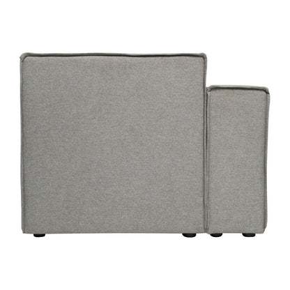 Canapé sectionnel modulaire contemporain, chaise côté gauche avec accoudoir