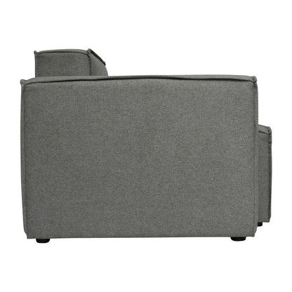 Canapé sectionnel modulaire contemporain, chaise côté gauche avec accoudoir