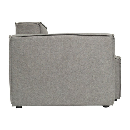 Canapé sectionnel modulaire contemporain, chaise côté gauche avec accoudoir