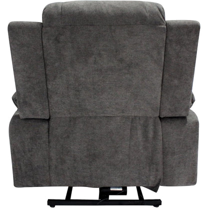 Fauteuil releveur inclinable électrique contemporain avec accoudoirs et dossier coussinés