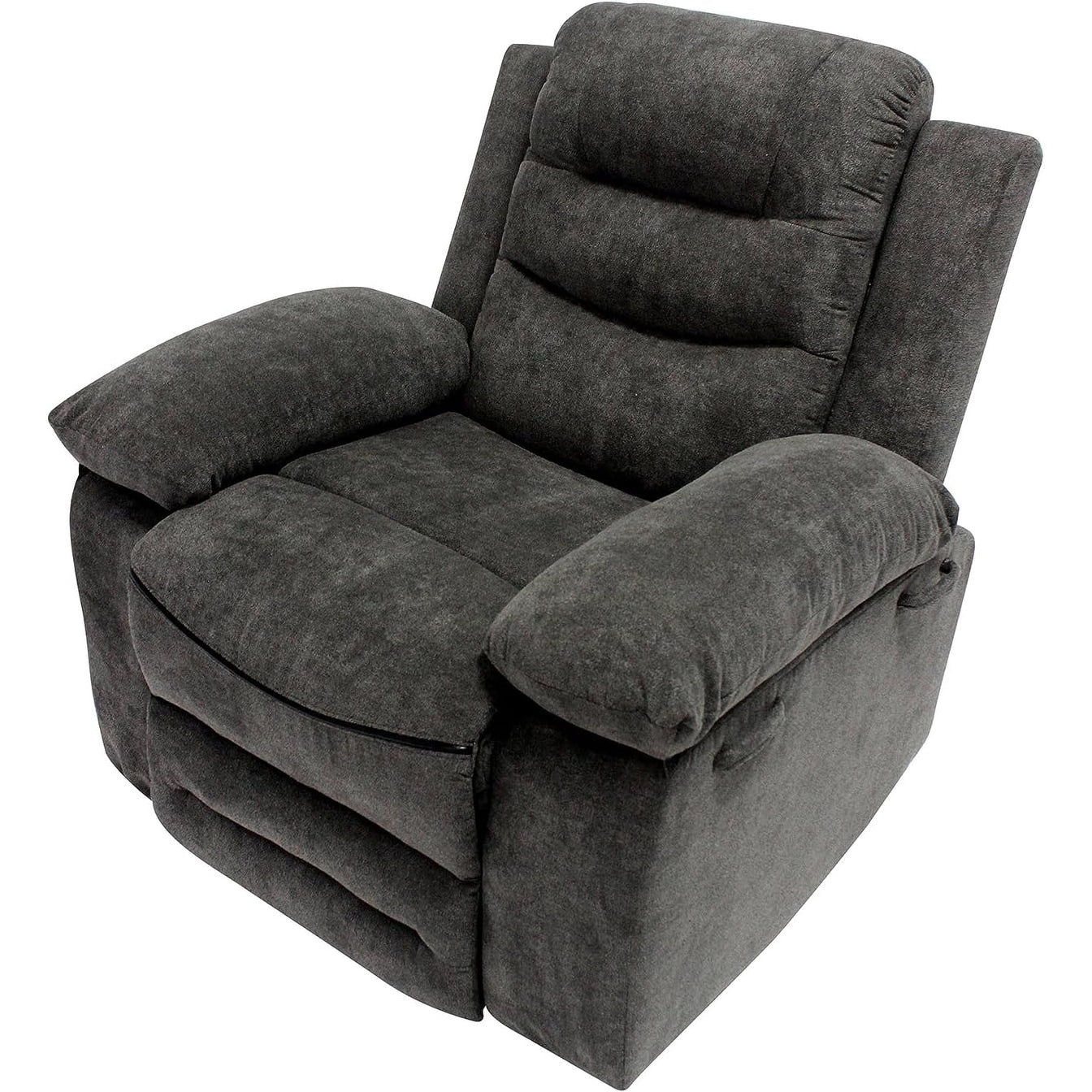 Fauteuil releveur inclinable électrique contemporain avec accoudoirs et dossier coussinés