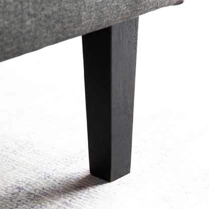 Canapé-lit futon convertible 3 places avec pieds en bois