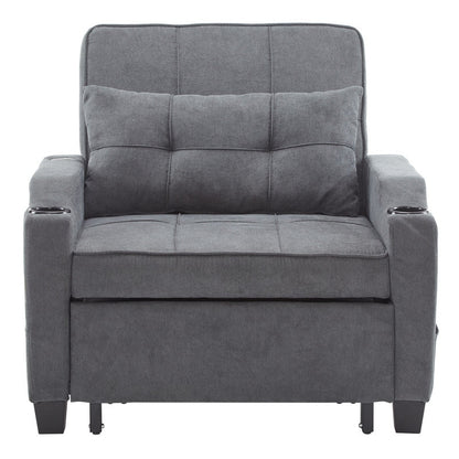 Fauteuil-lit, canapé-lit 3 en 1, fauteuil inclinable réglable, fauteuil, canapé, lit, linge de maison