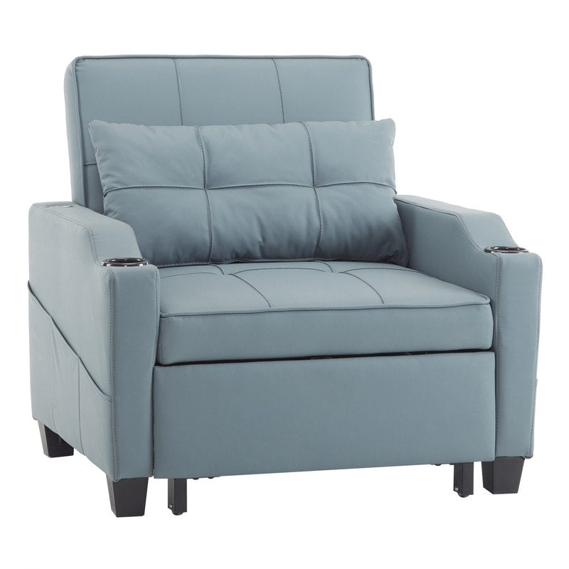 Fauteuil-lit, canapé-lit 3 en 1, fauteuil inclinable réglable, fauteuil, canapé, lit, linge de maison