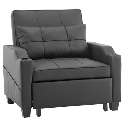 Fauteuil-lit, canapé-lit 3 en 1, fauteuil inclinable réglable, fauteuil, canapé, lit, linge de maison