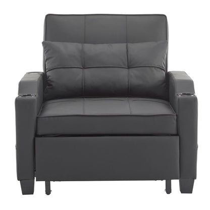 Fauteuil-lit, canapé-lit 3 en 1, fauteuil inclinable réglable, fauteuil, canapé, lit, linge de maison