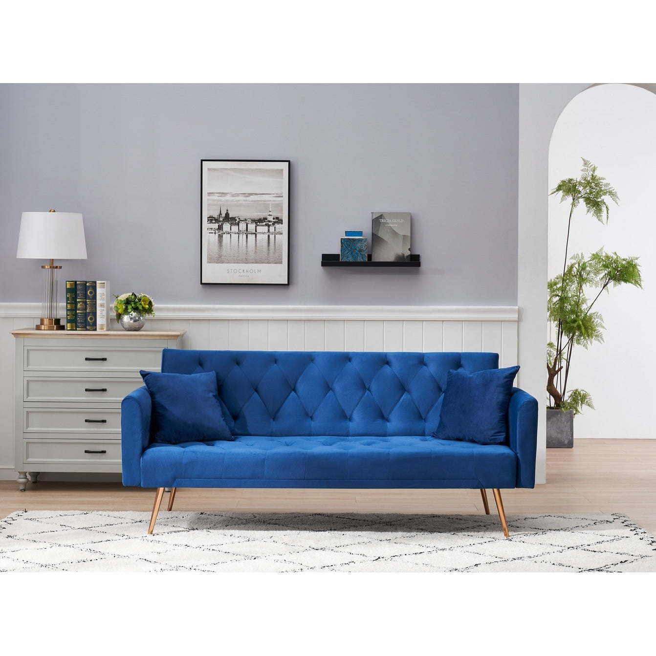 Canapé-lit convertible double pliable pour salon