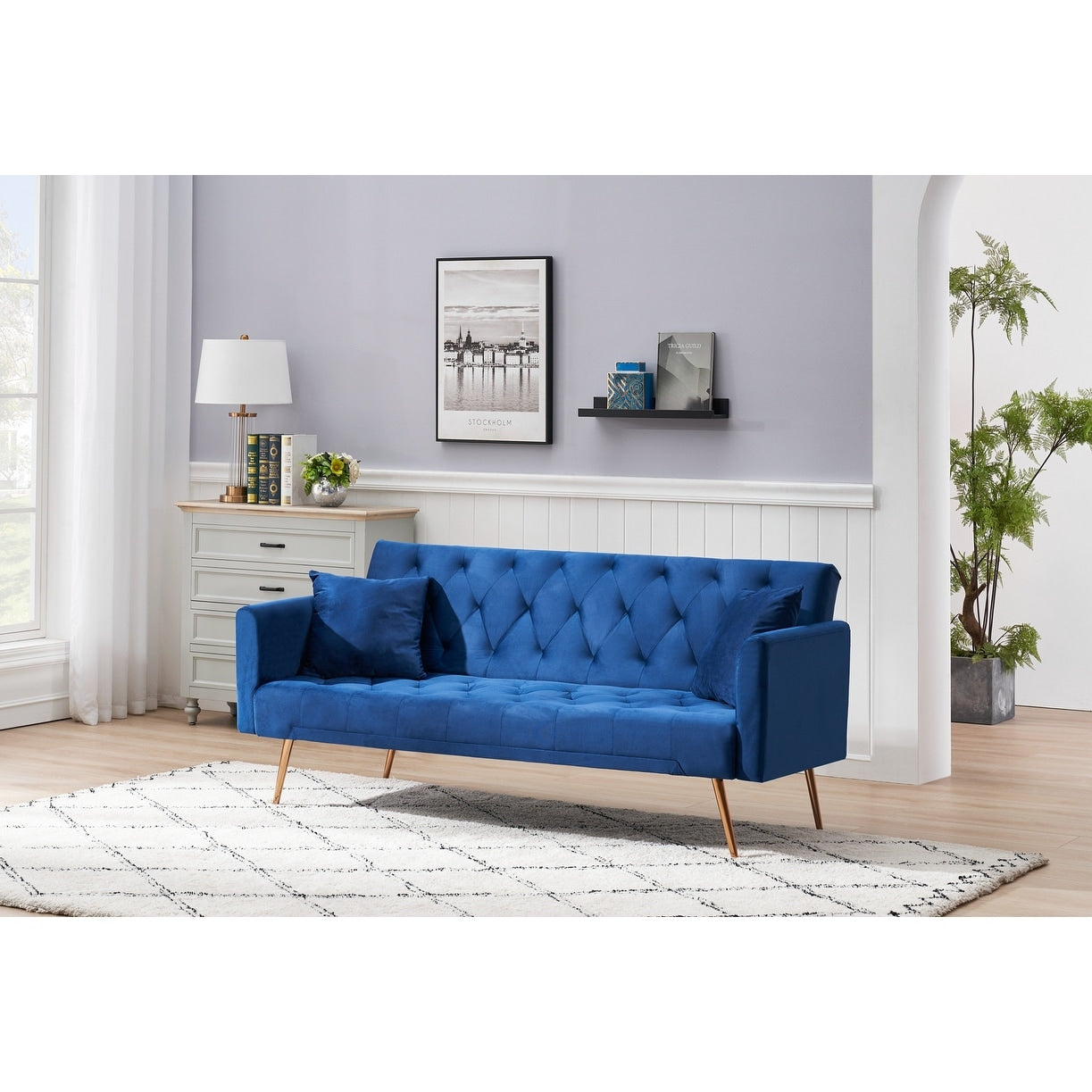 Canapé-lit convertible double pliable pour salon