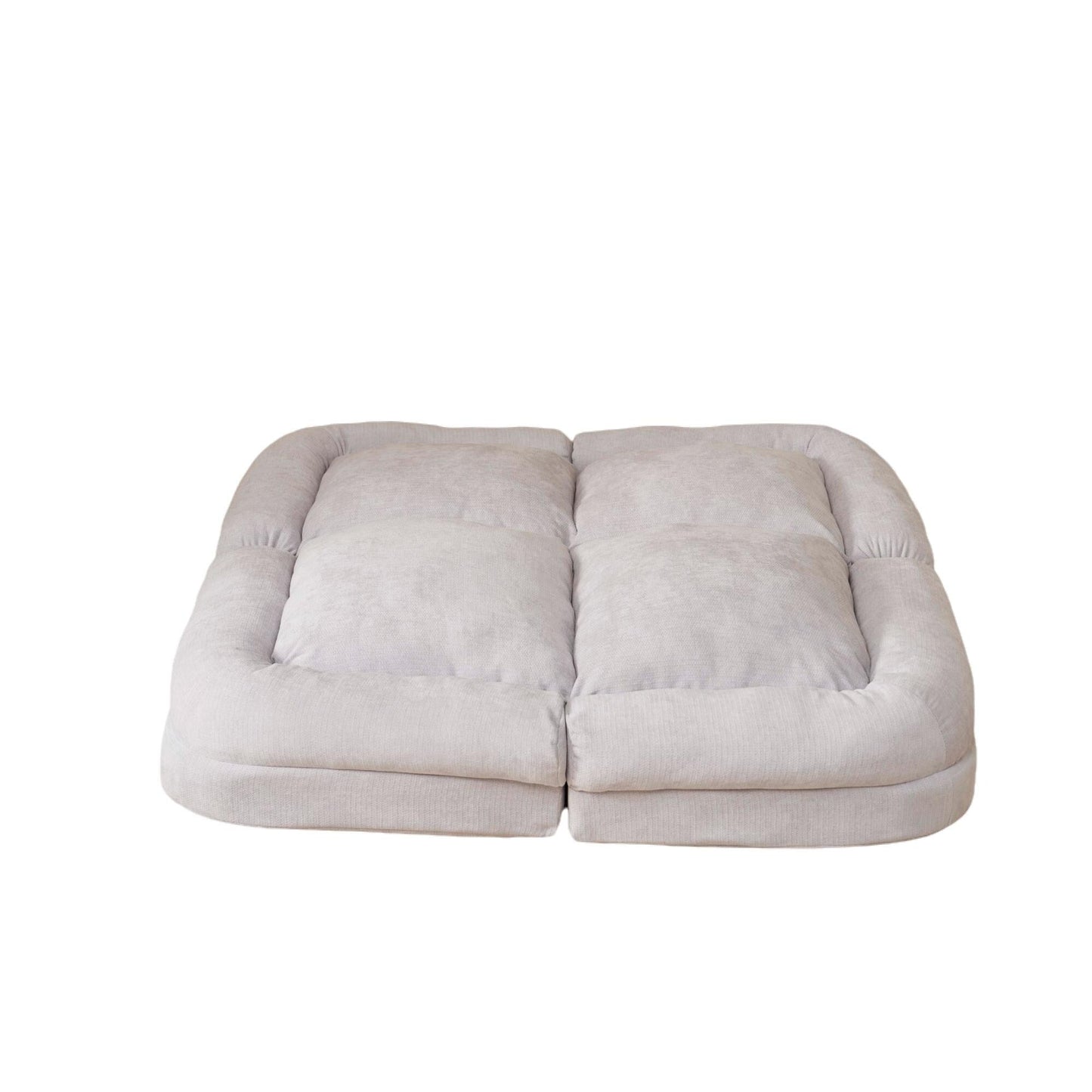 Canapé-lit double convertible avec fonction dépliante pour des options d'assise et de couchage polyvalentes