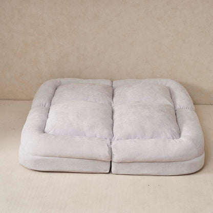 Canapé-lit double convertible, rose, la partie droite du produit complet.