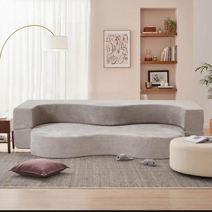 Canapé-lit convertible pliable avec mousse haute densité pour salon, chambre d'amis et chambre à coucher
