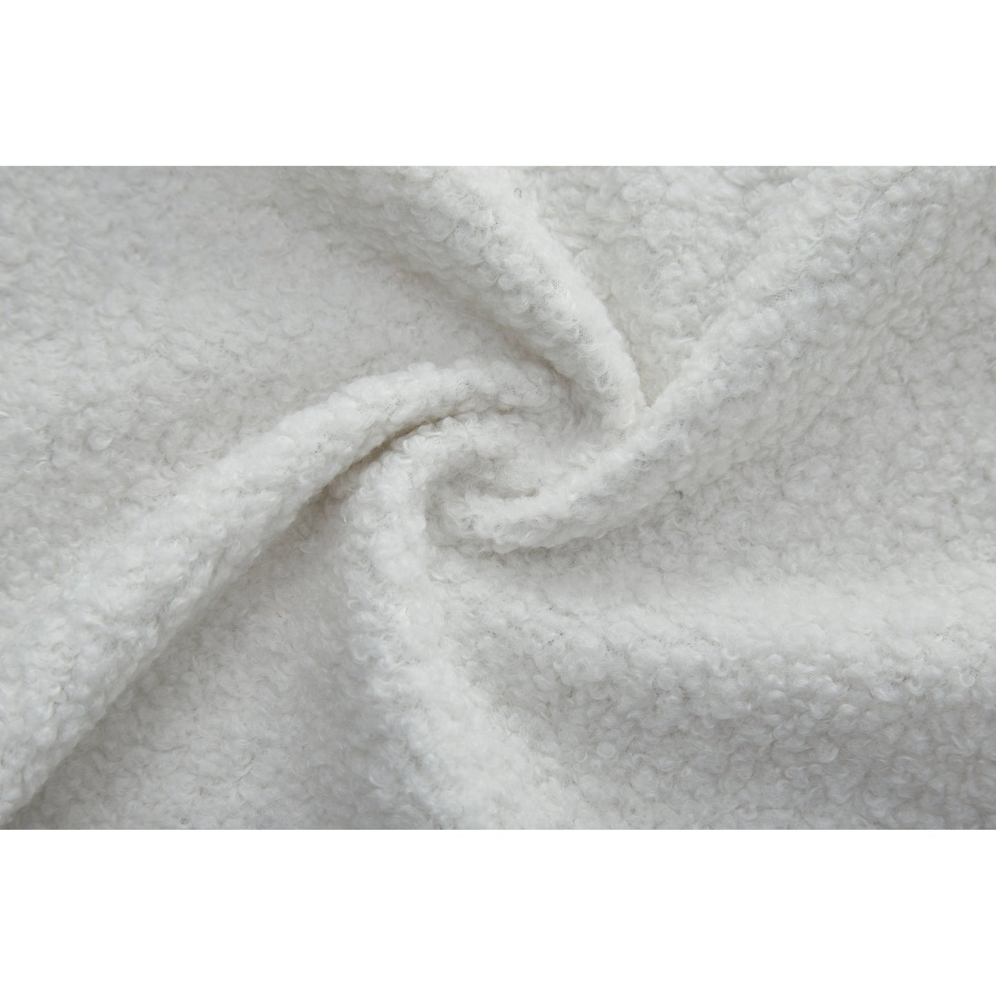 Canapé-lit convertible en tissu Teddy rempli de mousse