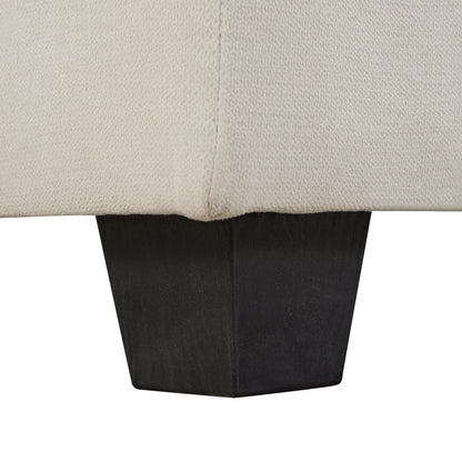 Canapé modulable en U convertible avec pouf de rangement et méridienne réversible pour salon