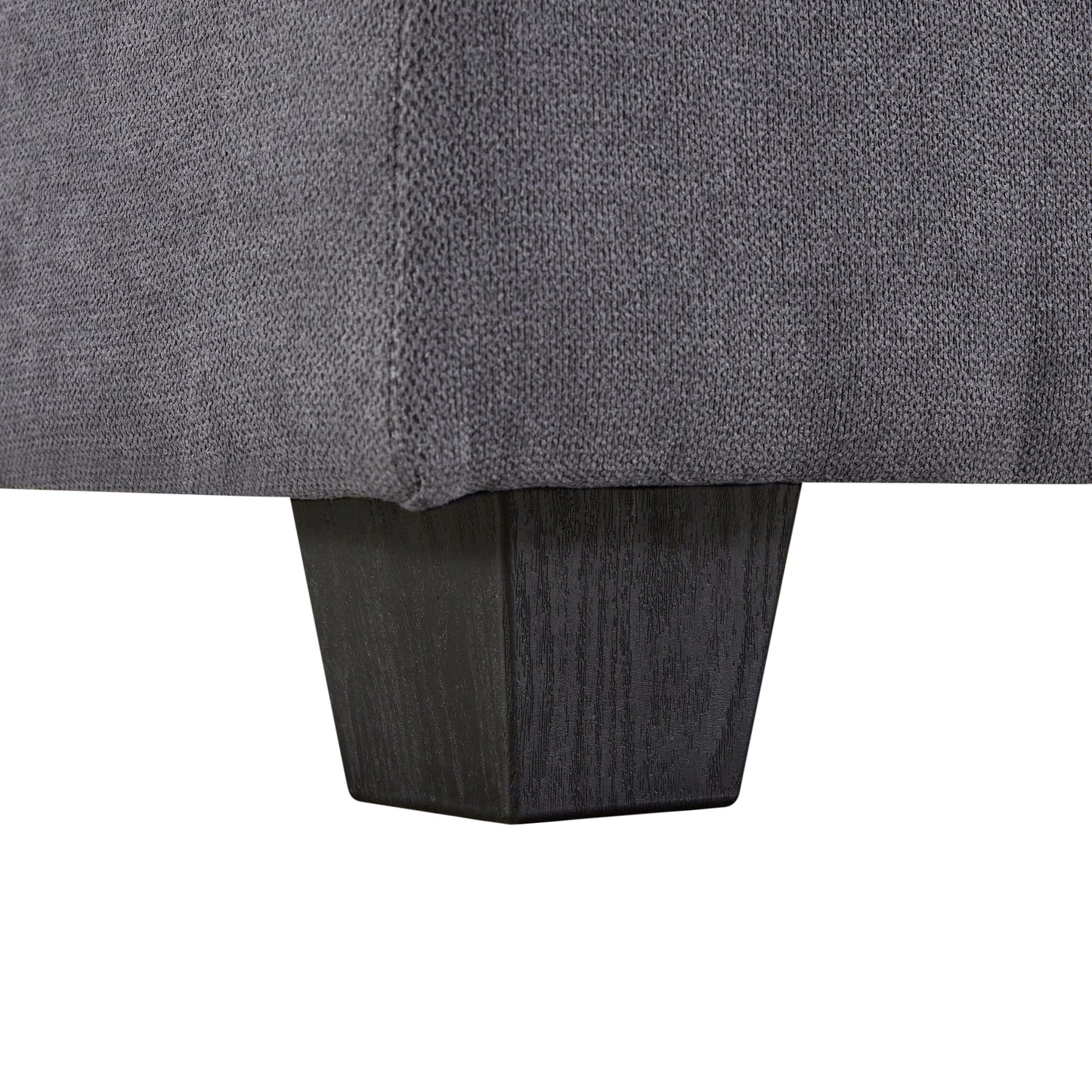 Canapé modulable en U convertible avec pouf de rangement et méridienne réversible pour salon