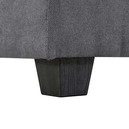 Canapé modulable en U convertible avec pouf de rangement et méridienne réversible pour salon