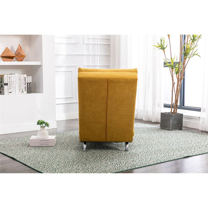 Chaise longue d'intérieur en lin - 58,27 x 21,65 x 34,25