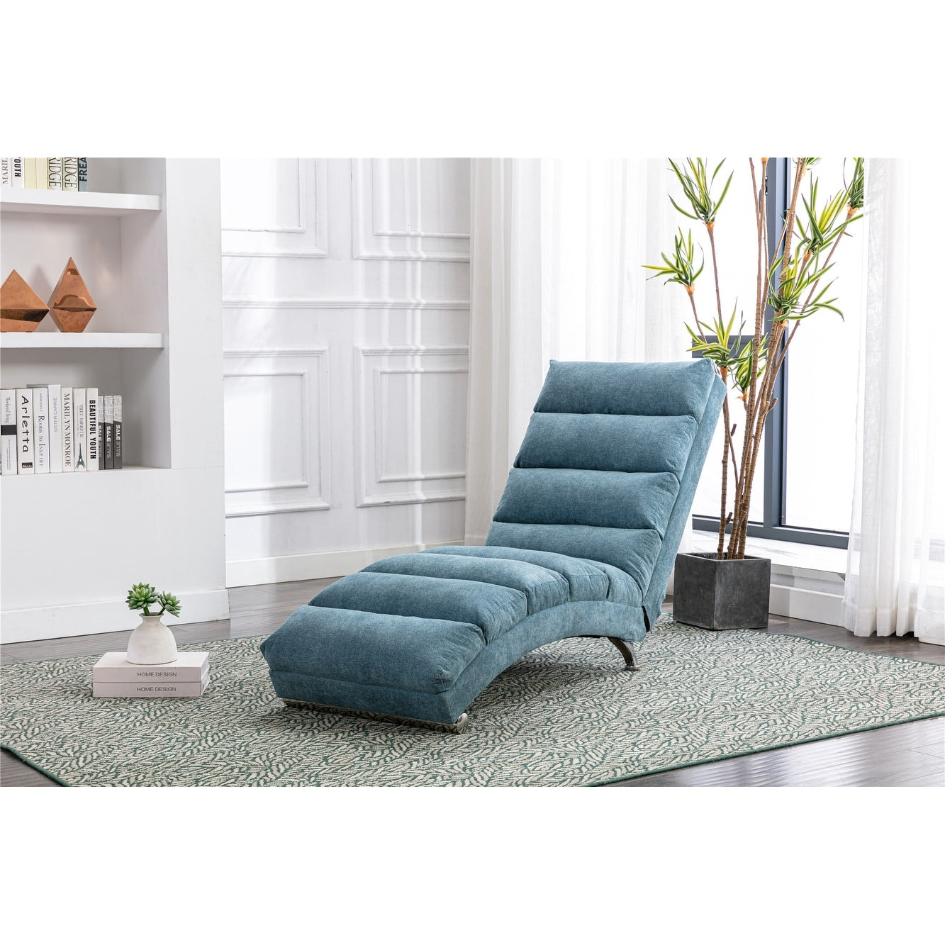 Chaise longue d'intérieur en lin - 58,27 x 21,65 x 34,25